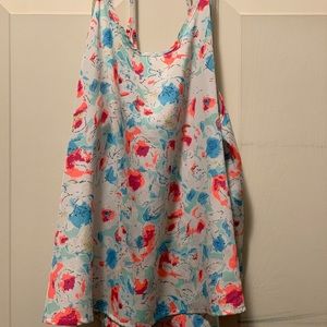 Elodie Swing Tank (Nordstrom) neon floral